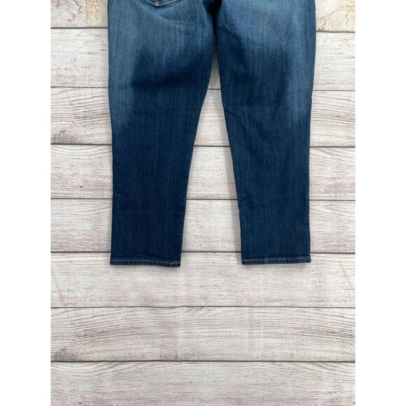 Kut From The Kloth Angie Cropped Skinny Boyfriend Denim Jeans Women's 8 Blue - Picture 7 of 13